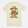 I Drink Coffee To Protect You-Mens-Basic-Tee-kg07