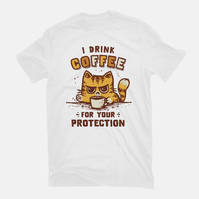 I Drink Coffee To Protect You-Youth-Basic-Tee-kg07