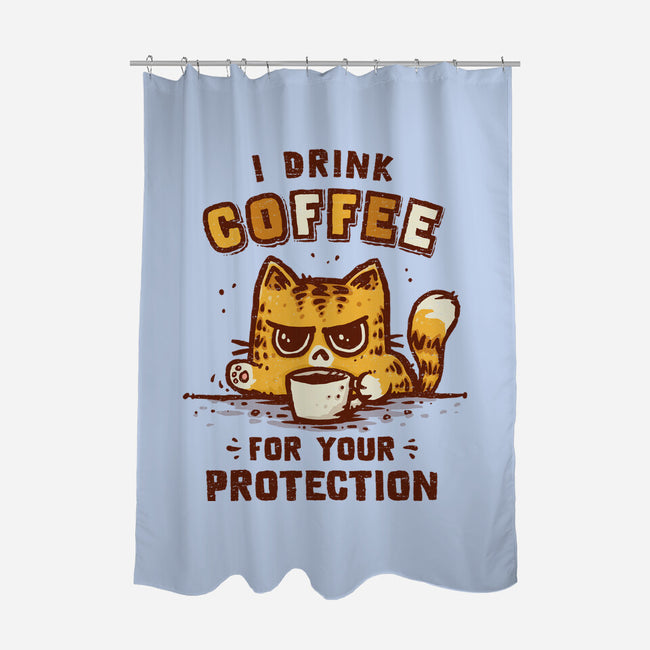 I Drink Coffee To Protect You-None-Polyester-Shower Curtain-kg07