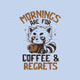 Coffee And Regrets-Womens-Fitted-Tee-koalastudio