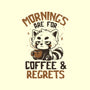 Coffee And Regrets-None-Adjustable Tote-Bag-koalastudio