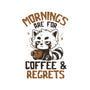 Coffee And Regrets-Unisex-Baseball-Tee-koalastudio