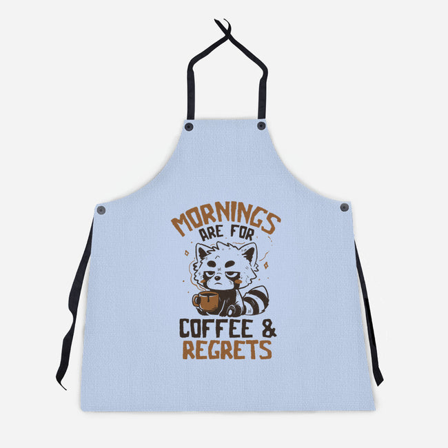 Coffee And Regrets-Unisex-Kitchen-Apron-koalastudio