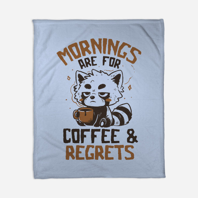 Coffee And Regrets-None-Fleece-Blanket-koalastudio