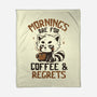 Coffee And Regrets-None-Fleece-Blanket-koalastudio