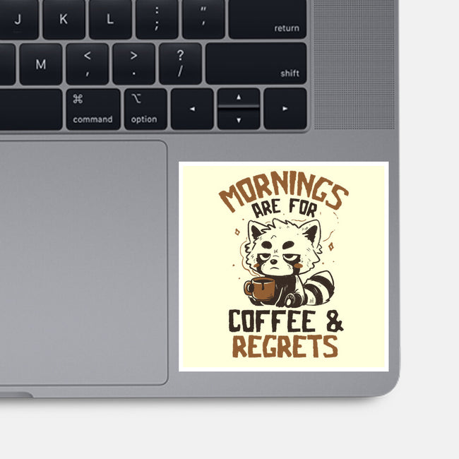 Coffee And Regrets-None-Glossy-Sticker-koalastudio