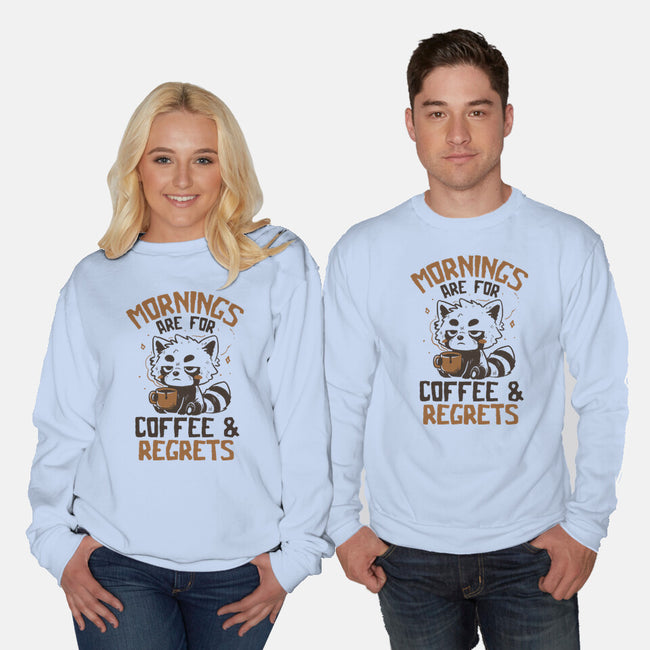 Coffee And Regrets-Unisex-Crew Neck-Sweatshirt-koalastudio