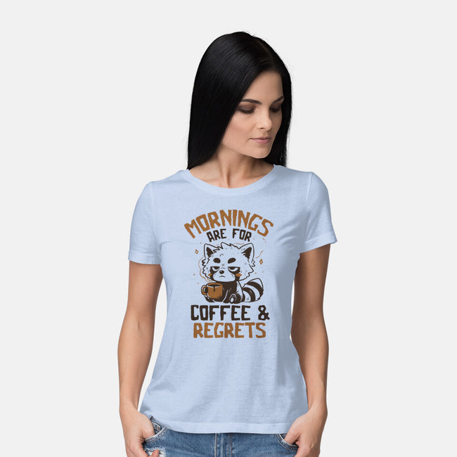 Coffee And Regrets-Womens-Basic-Tee-koalastudio