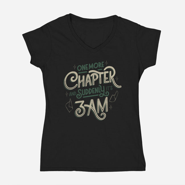 Suddenly It's 3 AM-Womens-V-Neck-Tee-koalastudio