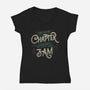 Suddenly It's 3 AM-Womens-V-Neck-Tee-koalastudio