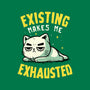 Existing Makes Me Exhausted-Unisex-Zip-Up-Sweatshirt-koalastudio