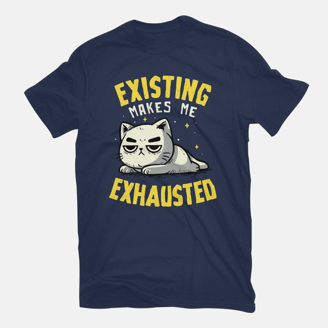 Existing Makes Me Exhausted-Mens-Basic-Tee-koalastudio