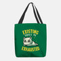 Existing Makes Me Exhausted-None-Basic Tote-Bag-koalastudio