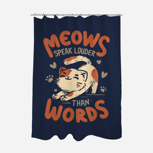 Meows Speak Louder Than Words-None-Polyester-Shower Curtain-koalastudio