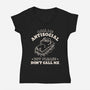 But Please Don't Call Me-Womens-V-Neck-Tee-koalastudio