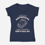 But Please Don't Call Me-Womens-V-Neck-Tee-koalastudio