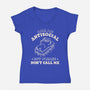 But Please Don't Call Me-Womens-V-Neck-Tee-koalastudio