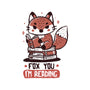 Fox You I'm Reading-None-Fleece-Blanket-koalastudio