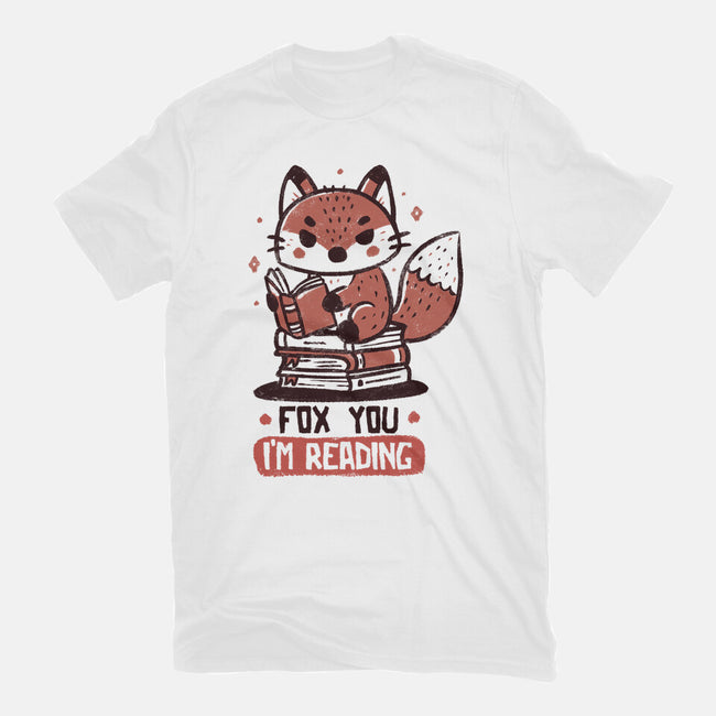 Fox You I'm Reading-Womens-Fitted-Tee-koalastudio