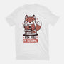 Fox You I'm Reading-Womens-Fitted-Tee-koalastudio