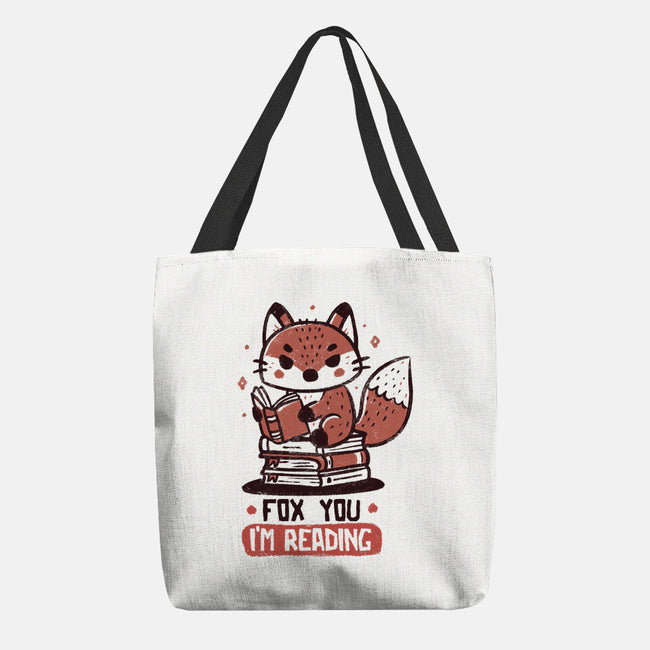 Fox You I'm Reading-None-Basic Tote-Bag-koalastudio