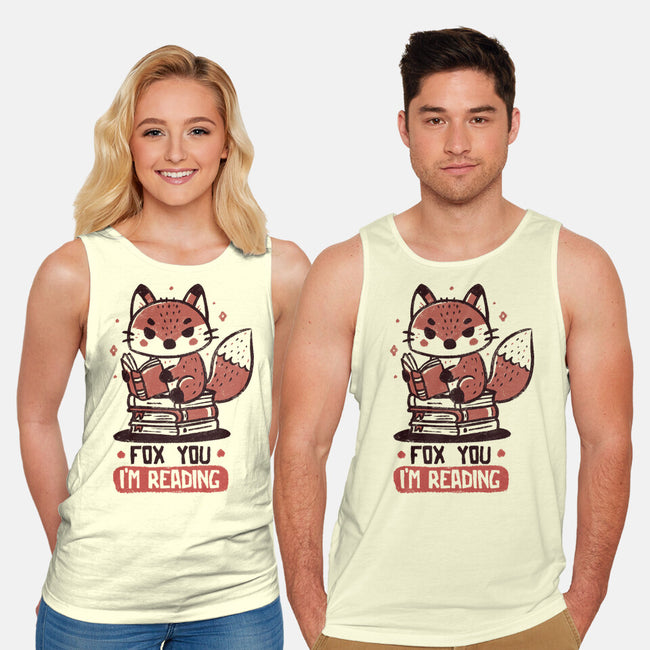 Fox You I'm Reading-Unisex-Basic-Tank-koalastudio