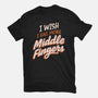 Middle Fingers-Womens-Fitted-Tee-koalastudio
