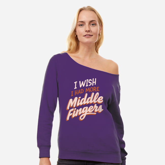 Middle Fingers-Womens-Off Shoulder-Sweatshirt-koalastudio