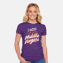 Middle Fingers-Womens-Fitted-Tee-koalastudio
