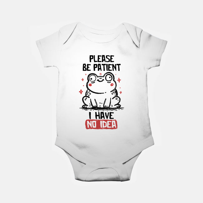 Please Be Patient I Have No Idea-Baby-Basic-Onesie-koalastudio