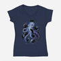 Octopurr-Womens-V-Neck-Tee-eduely