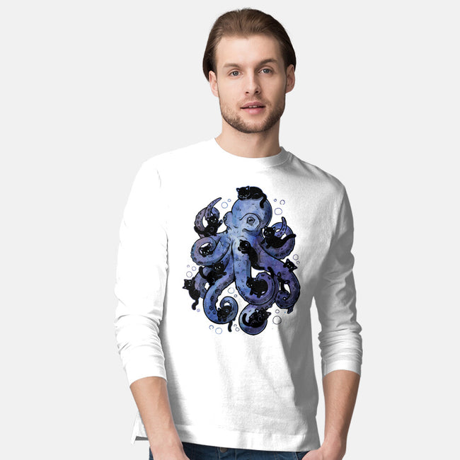 Octopurr-Mens-Long Sleeved-Tee-eduely