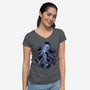 Octopurr-Womens-V-Neck-Tee-eduely