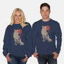 Bloomy Fox-Unisex-Crew Neck-Sweatshirt-eduely