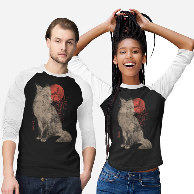 Bloomy Fox-Unisex-Baseball-Tee-eduely
