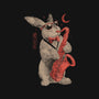 Jazz Bunny-Womens-V-Neck-Tee-eduely