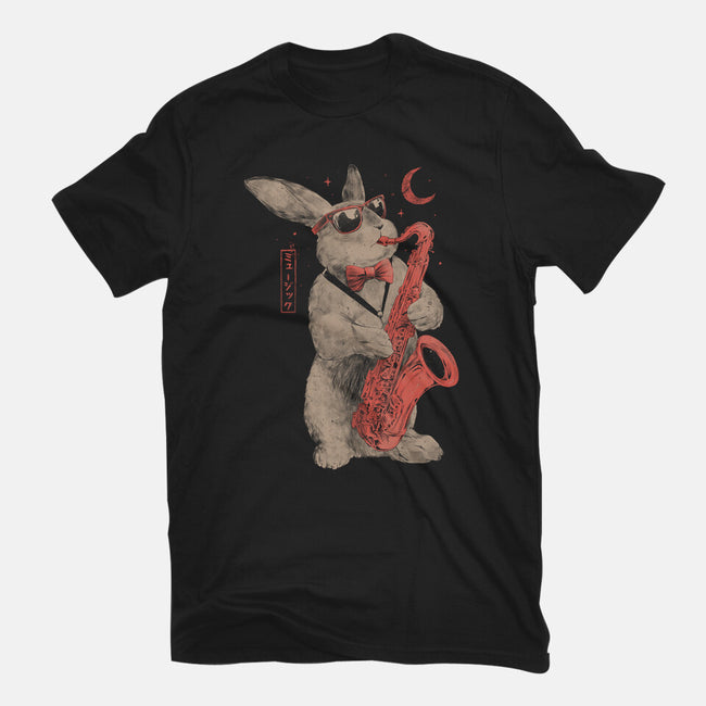 Jazz Bunny-Womens-Fitted-Tee-eduely