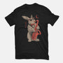 Jazz Bunny-Womens-Fitted-Tee-eduely