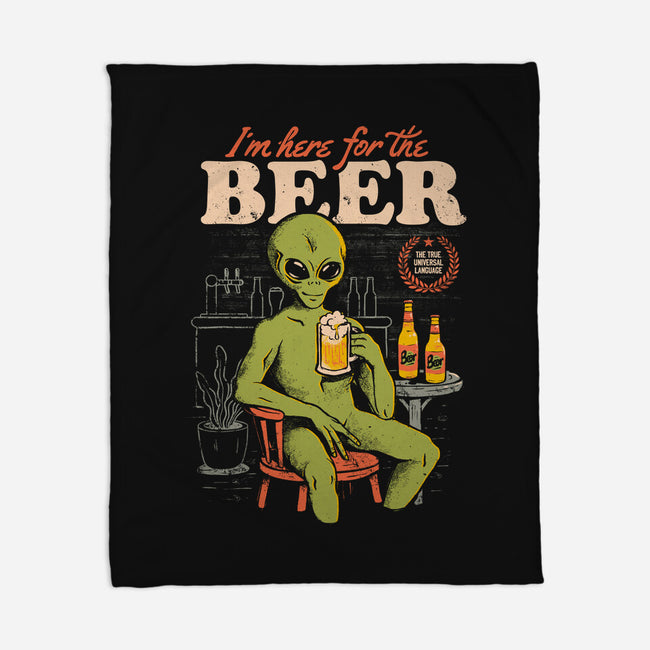 Here For The Beer-None-Fleece-Blanket-eduely