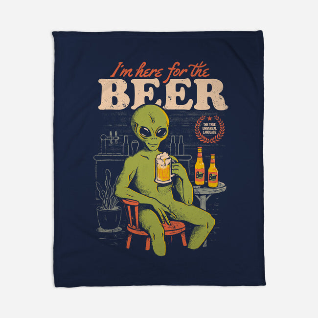 Here For The Beer-None-Fleece-Blanket-eduely