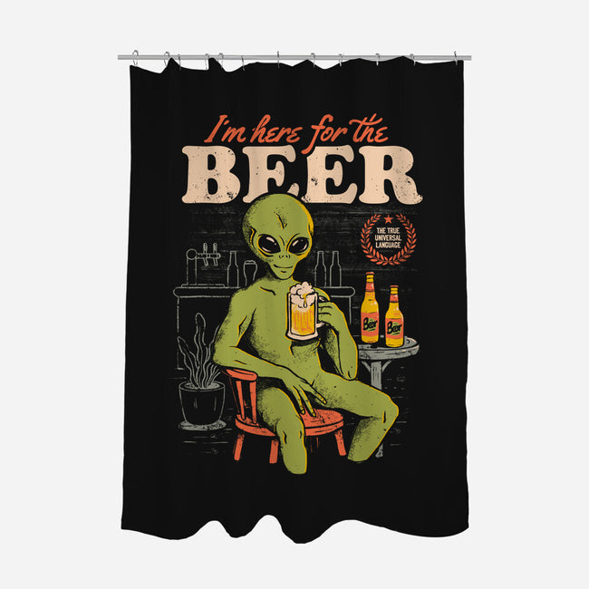 Here For The Beer-None-Polyester-Shower Curtain-eduely