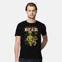 Here For The Beer-Mens-Premium-Tee-eduely