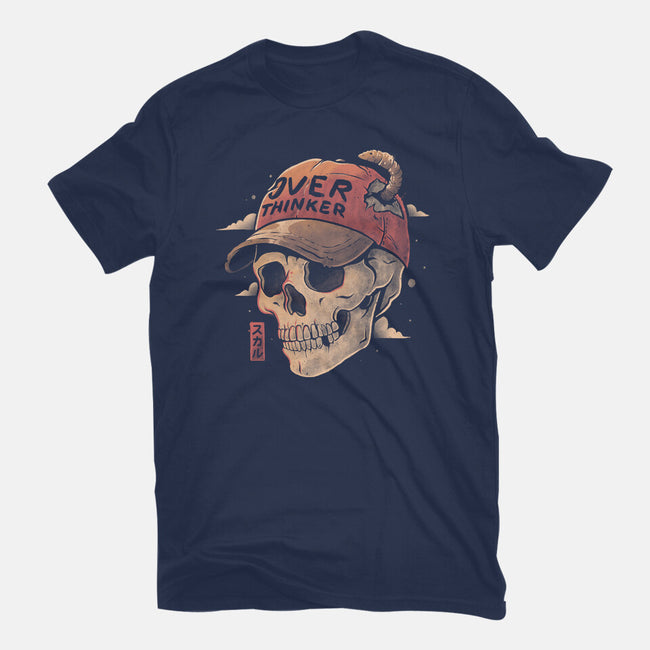 Overthinker Skull-Womens-Fitted-Tee-eduely