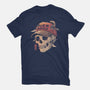 Overthinker Skull-Womens-Fitted-Tee-eduely