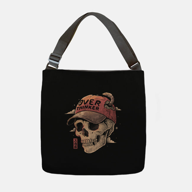 Overthinker Skull-None-Adjustable Tote-Bag-eduely
