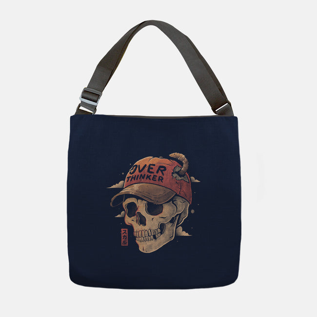 Overthinker Skull-None-Adjustable Tote-Bag-eduely