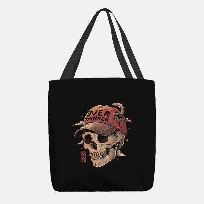 Overthinker Skull-None-Basic Tote-Bag-eduely