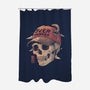 Overthinker Skull-None-Polyester-Shower Curtain-eduely