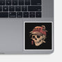 Overthinker Skull-None-Glossy-Sticker-eduely