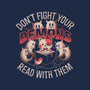 Read With Your Demons-Womens-V-Neck-Tee-eduely